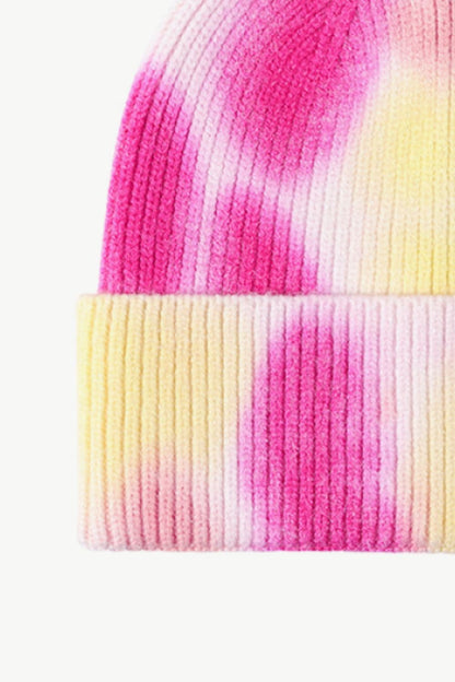 Tie-Dye Cuffed Knit Beanie.