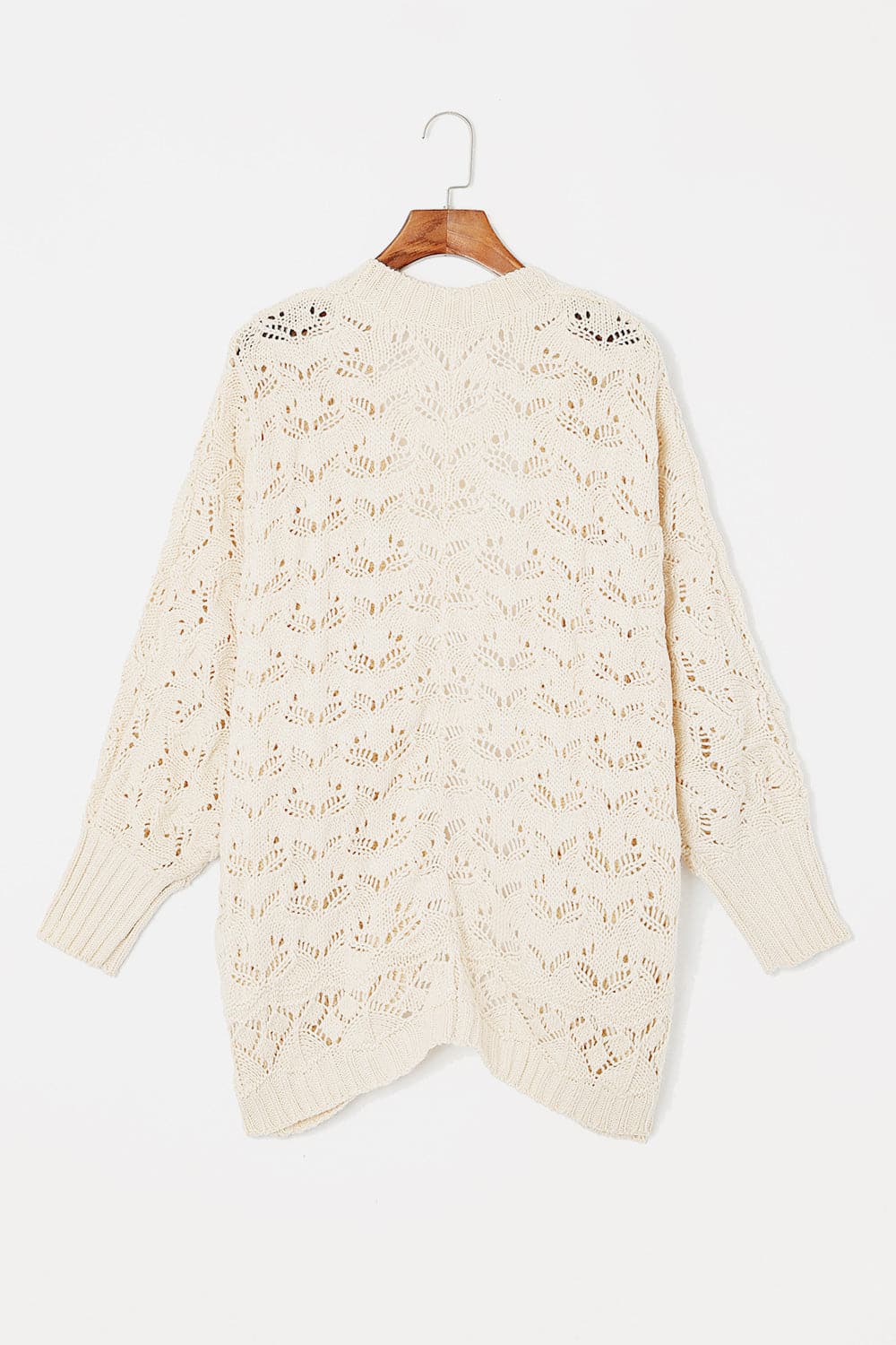 Plus Size Open Front Long Sleeve Cardigan.