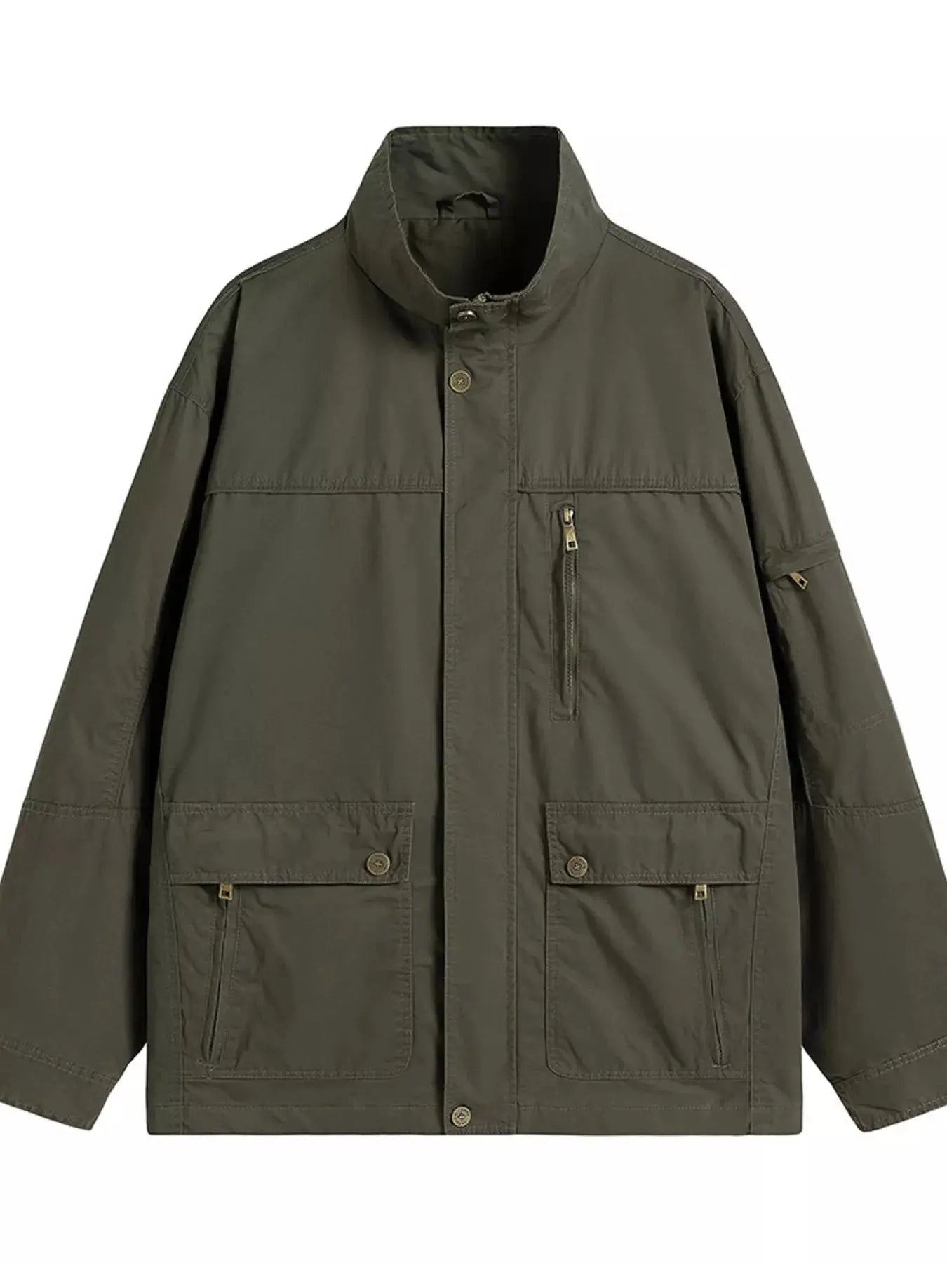 Men's Plus Size Casual Zip Up Lightweight Jacket Simply Love