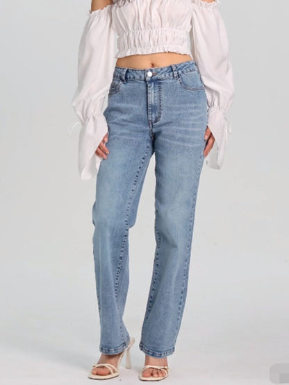 Straight Jeans with Pockets