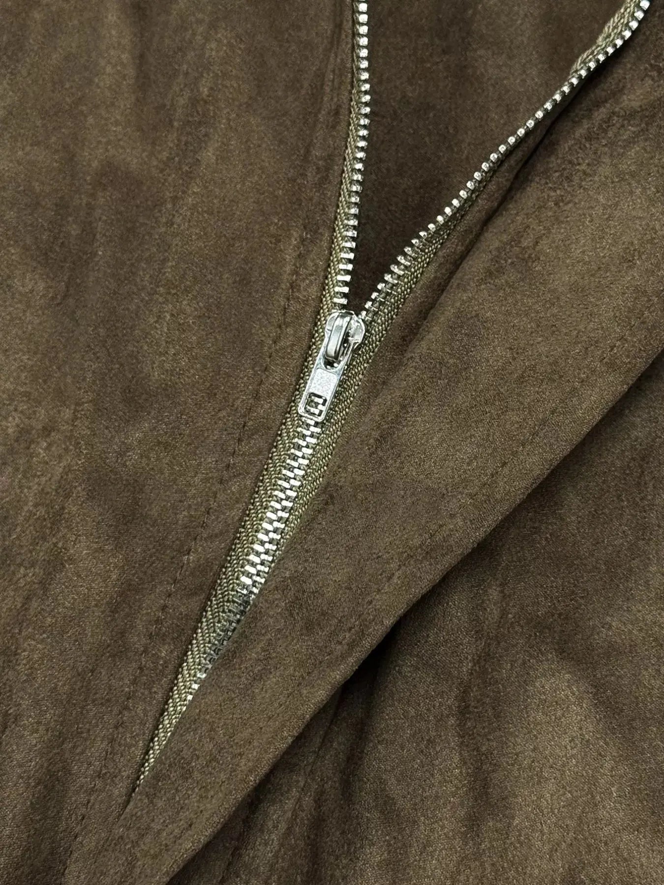 Plus Size Suede Cropped Bomber Jacket Simply Love