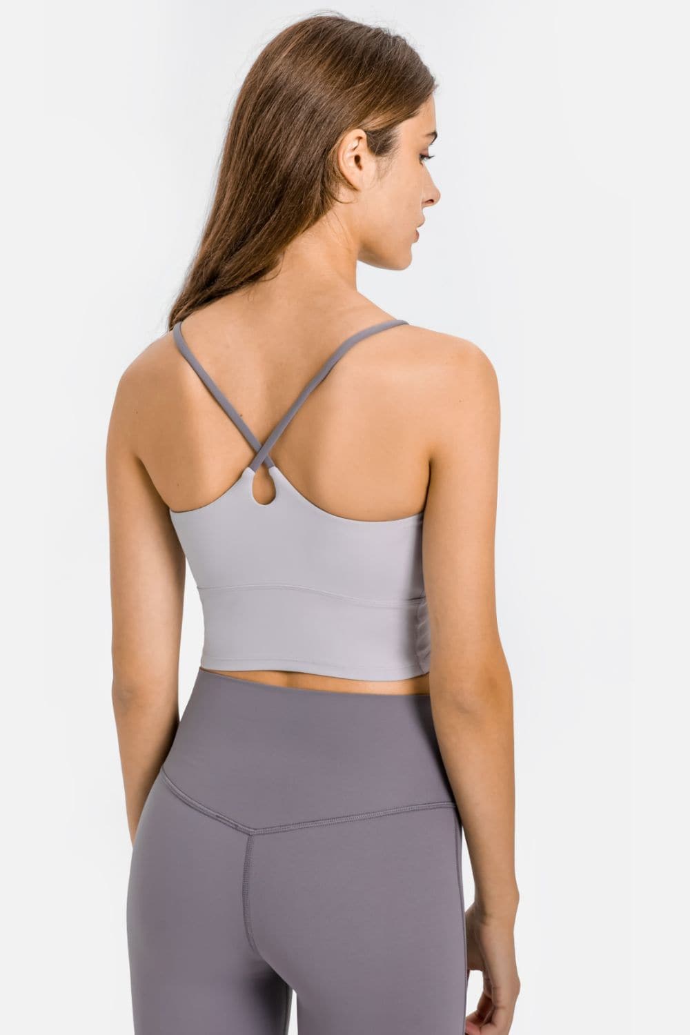 Crisscross Back Scoop Neck Sports Cami.