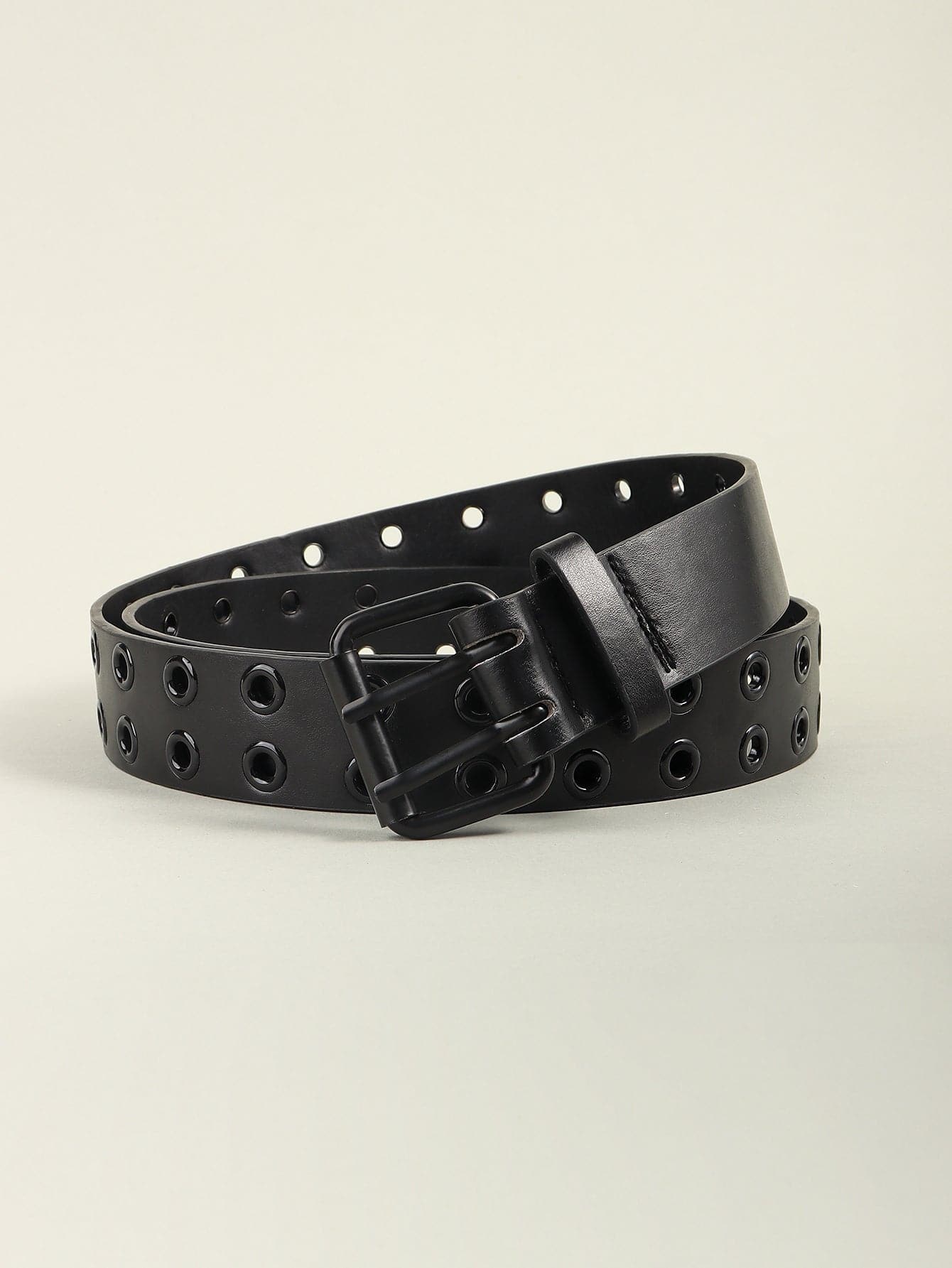 Grommet PU Leather Belt.