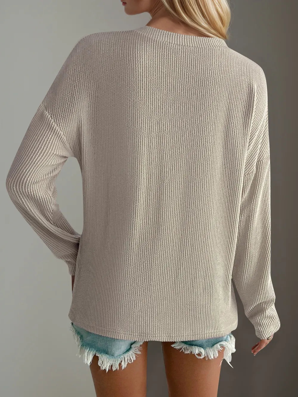 Double Take: V-Neck Textured Tee