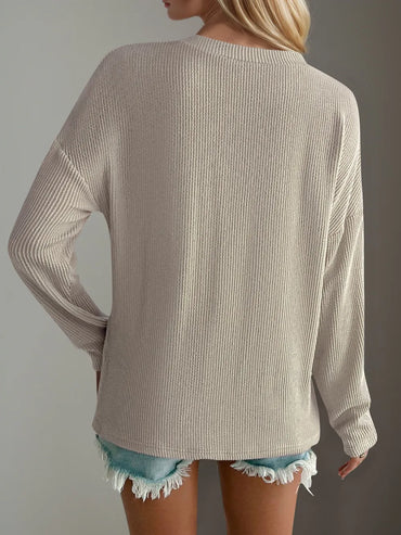 Double Take: V-Neck Textured Tee