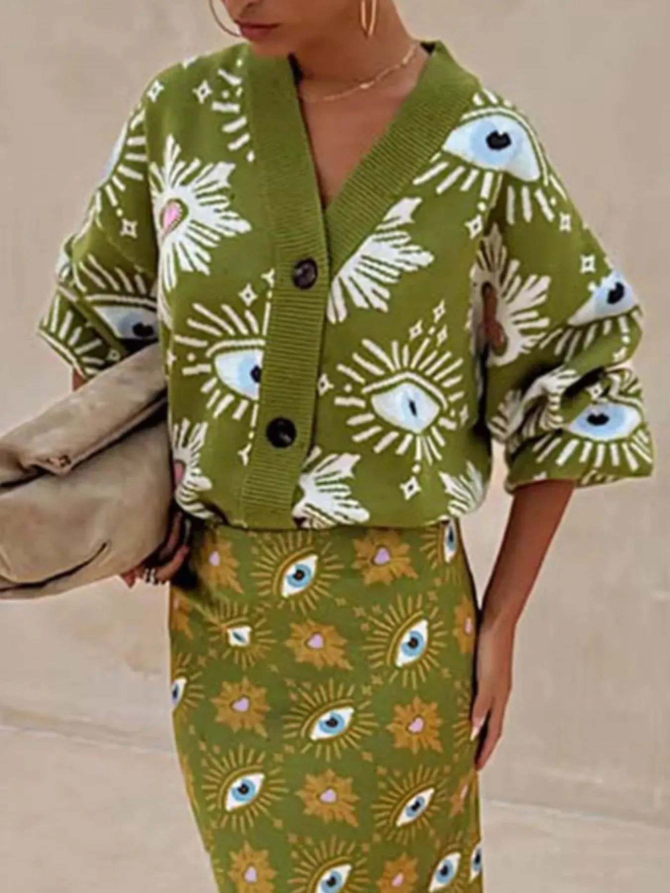 Button-Down Dropped Shoulder Cardigan Simply Love