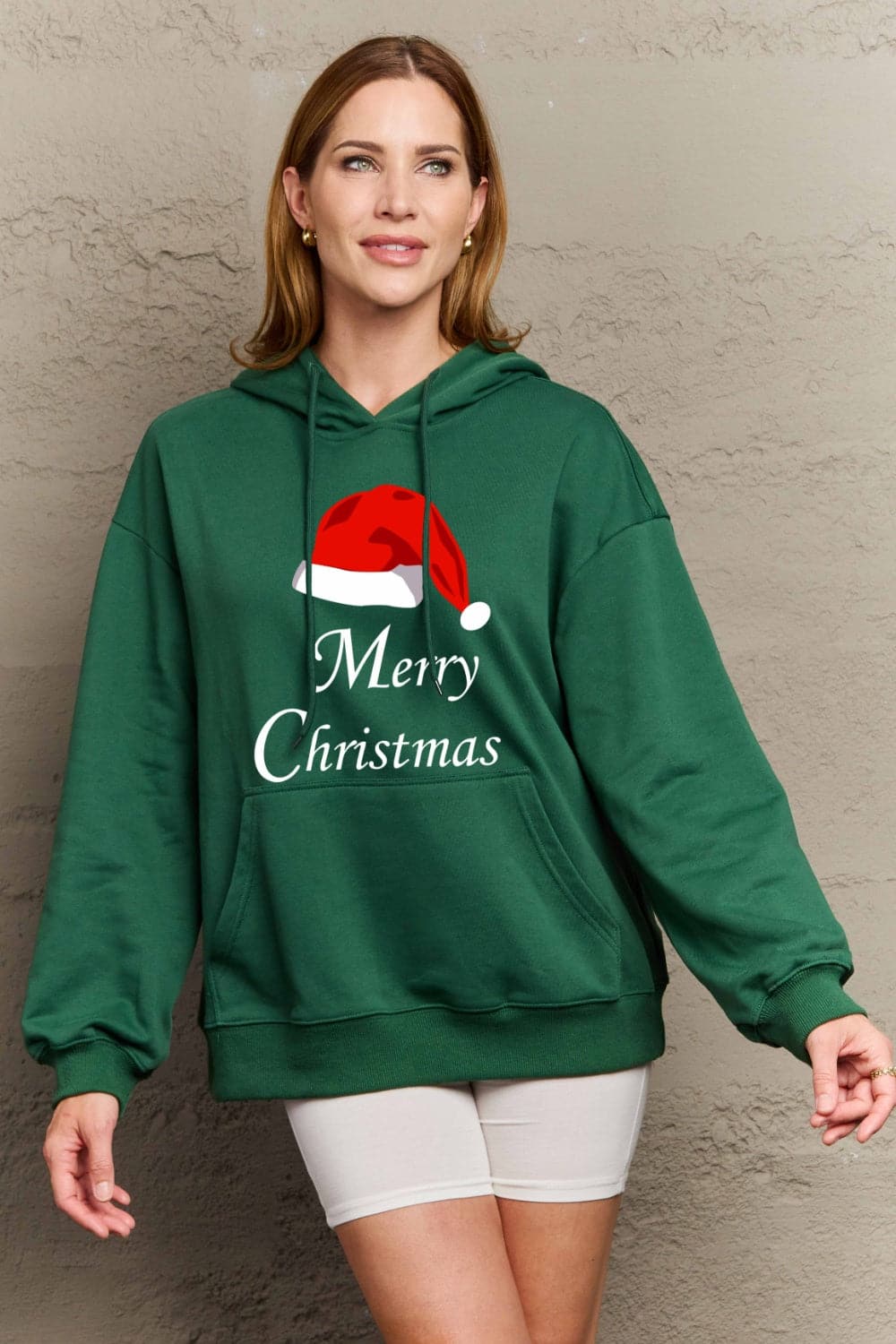 Simply Love Full Size MERRY CHRISTMAS Graphic Hoodie.