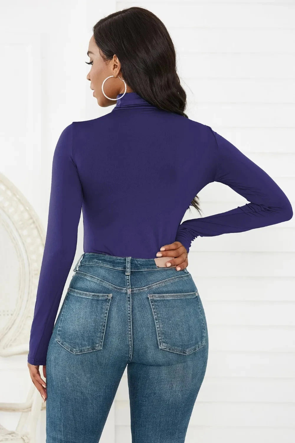 Turtleneck Long Sleeve Bodysuit Coco’s Tee Boutique