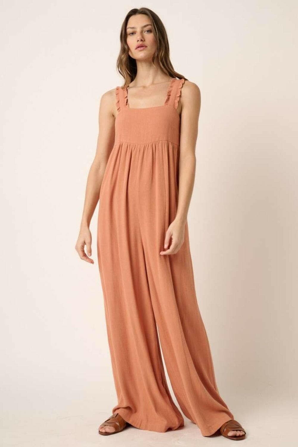 Mittoshop Sleeveless Wide Leg Jumpsuit.