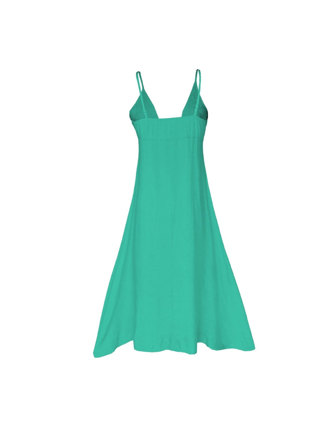 Buttoned Plunge Midi Cami Dress.