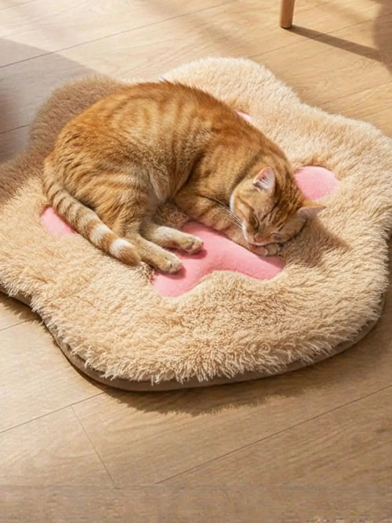 Cute Paw Shape Plush Pet Mat Simply Love