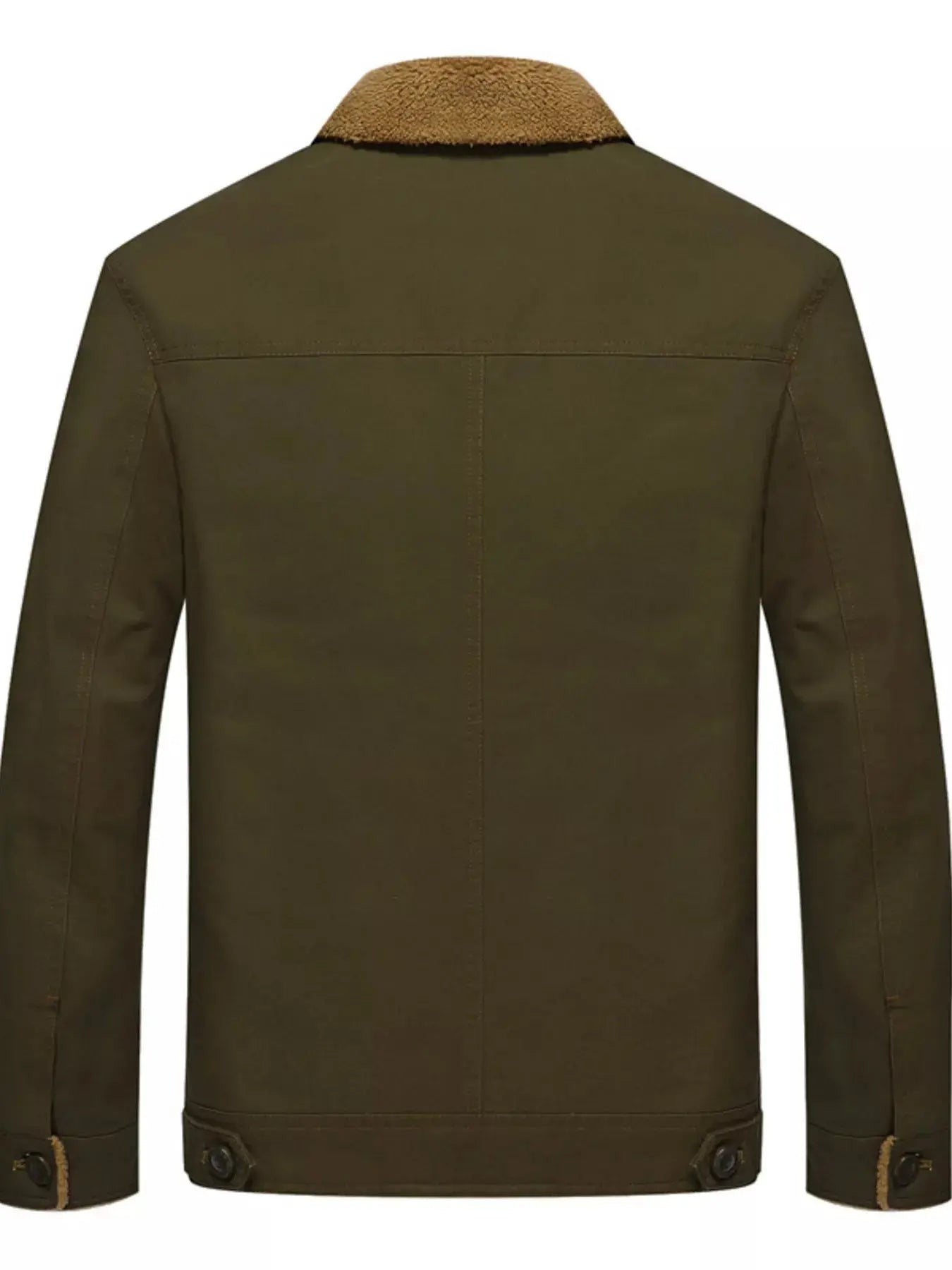 Men's Plus Size Button Up Fleece Lined Jacket Simply Love