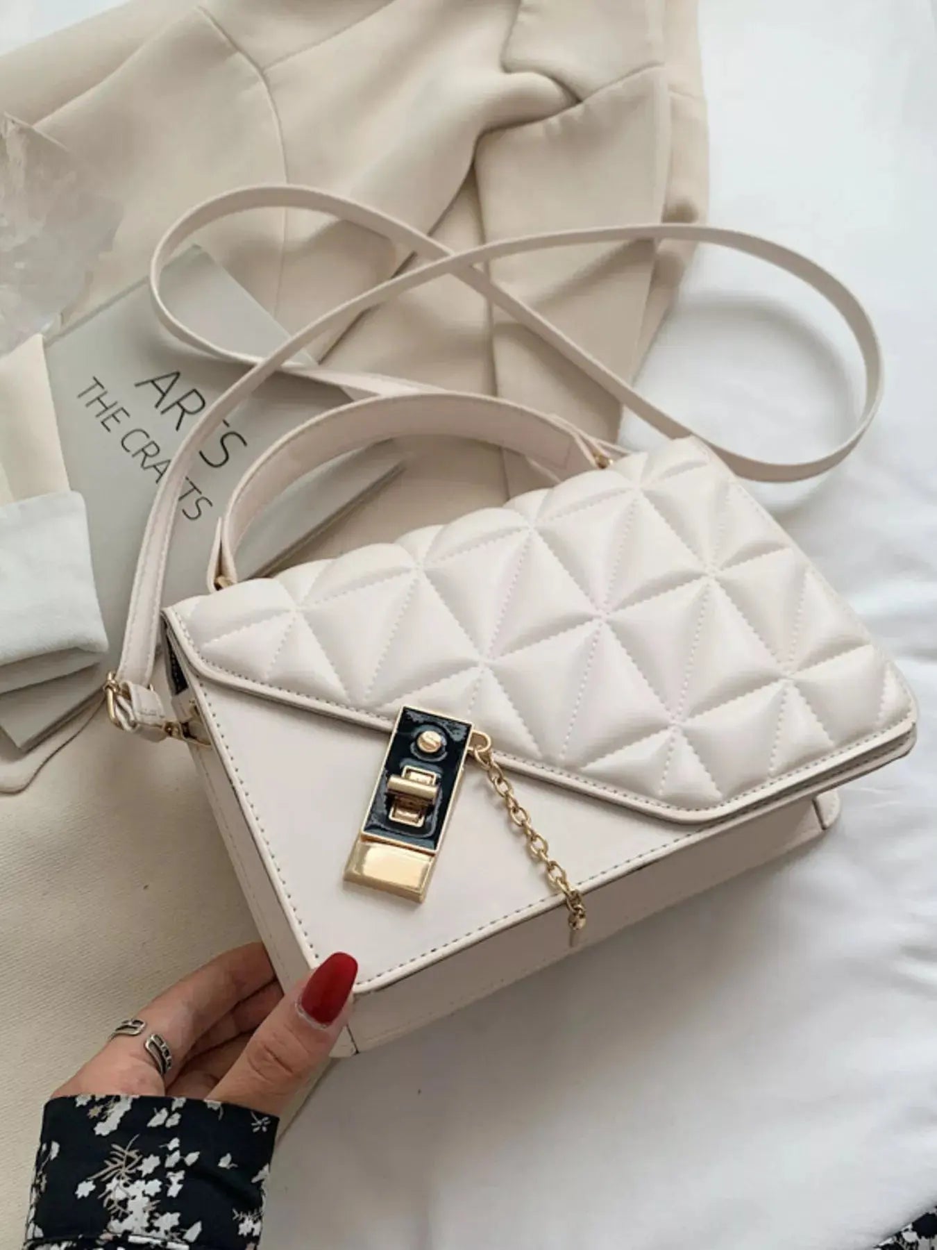 Quilted Flap Crossbody Bag Simply Love