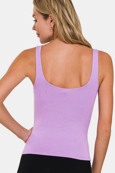 Zenana V-Neck Slim Tank.