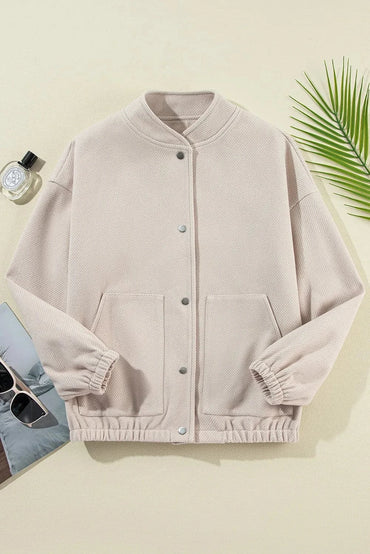 Snap Down Long Sleeve Jacket.