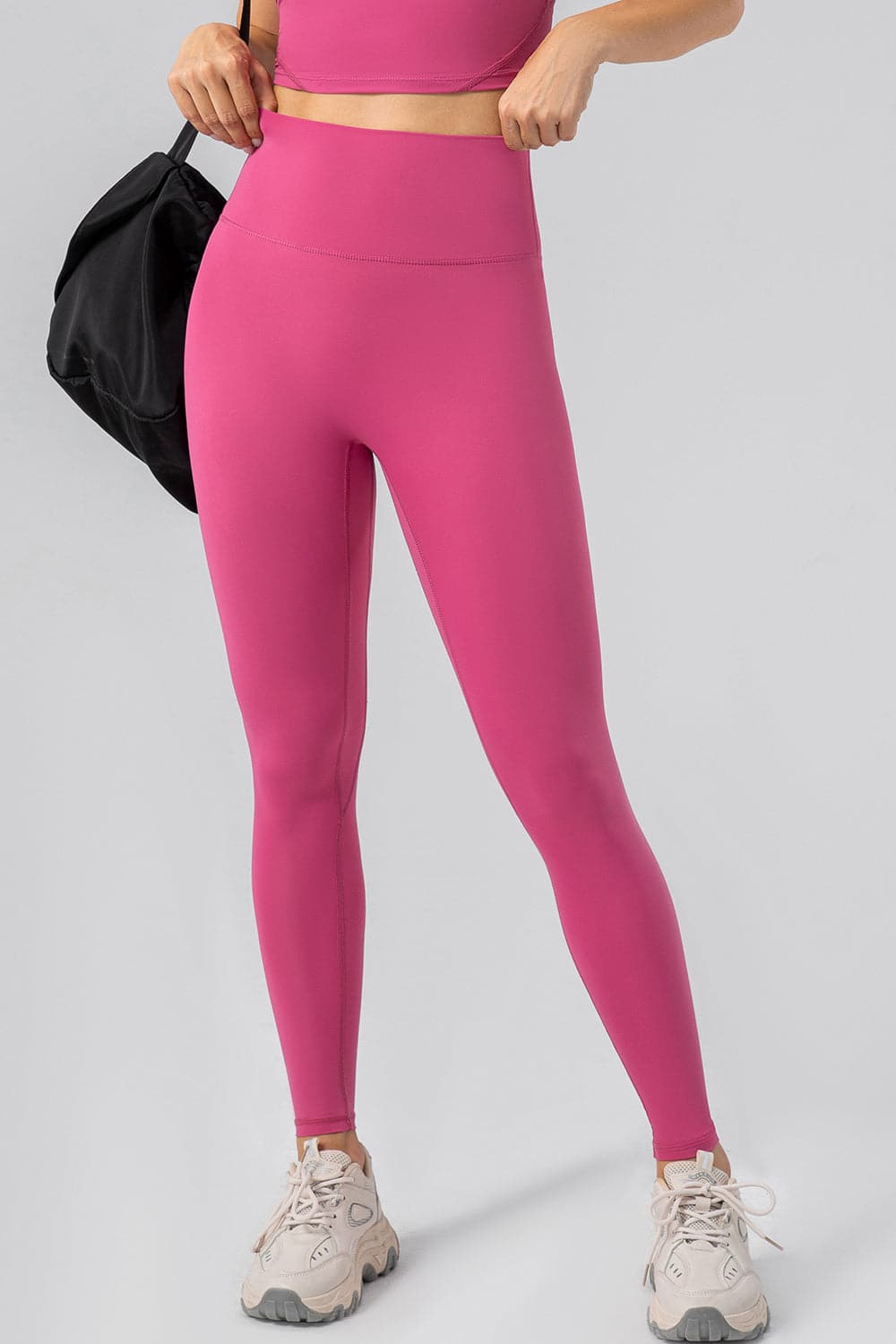 High Waist Wide Waistband Active Leggings.