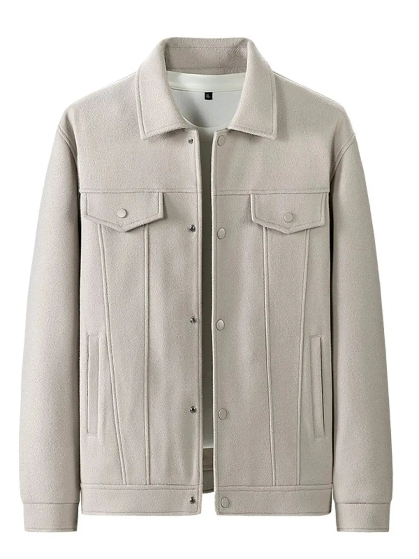 Men's Plus Size Casual Snap Down Jacket Simply Love