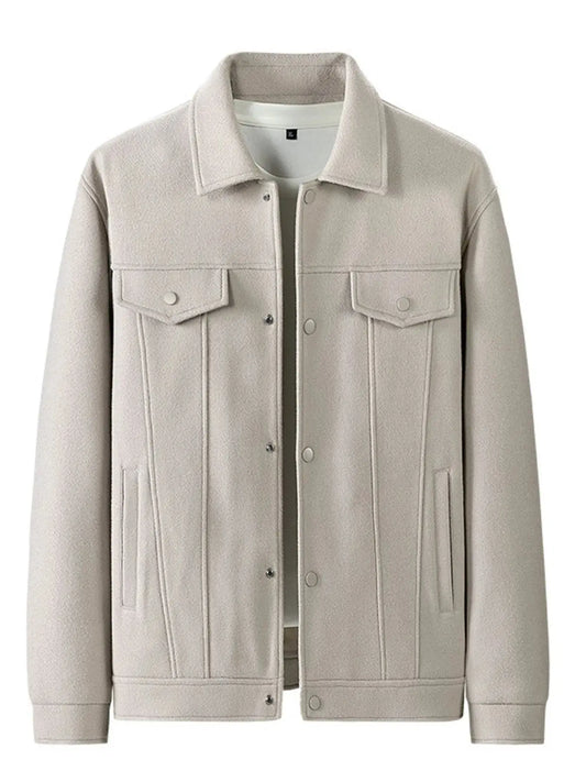 Men's Plus Size Casual Snap Down Jacket Simply Love