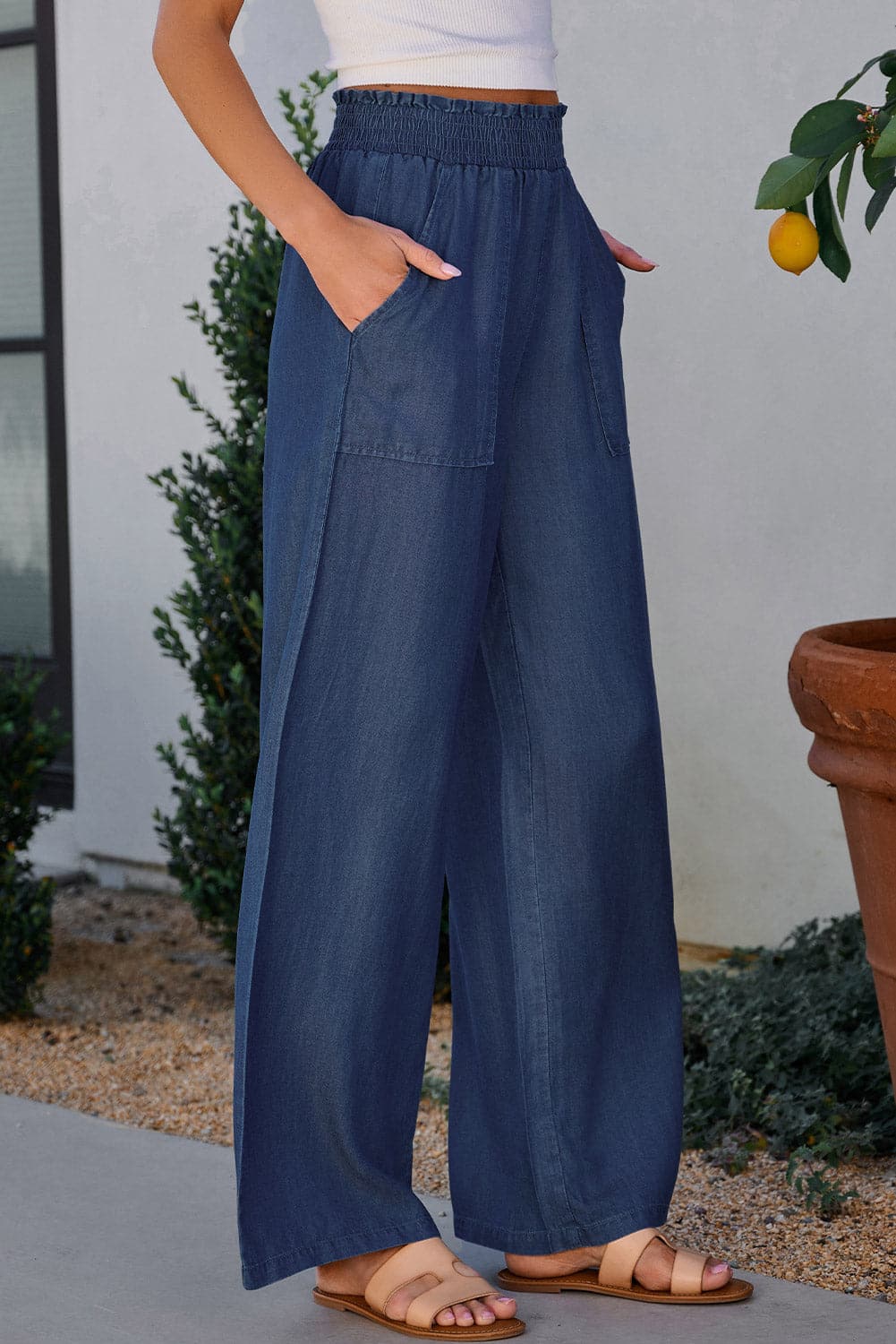 Wide Leg Pants with Pockets.