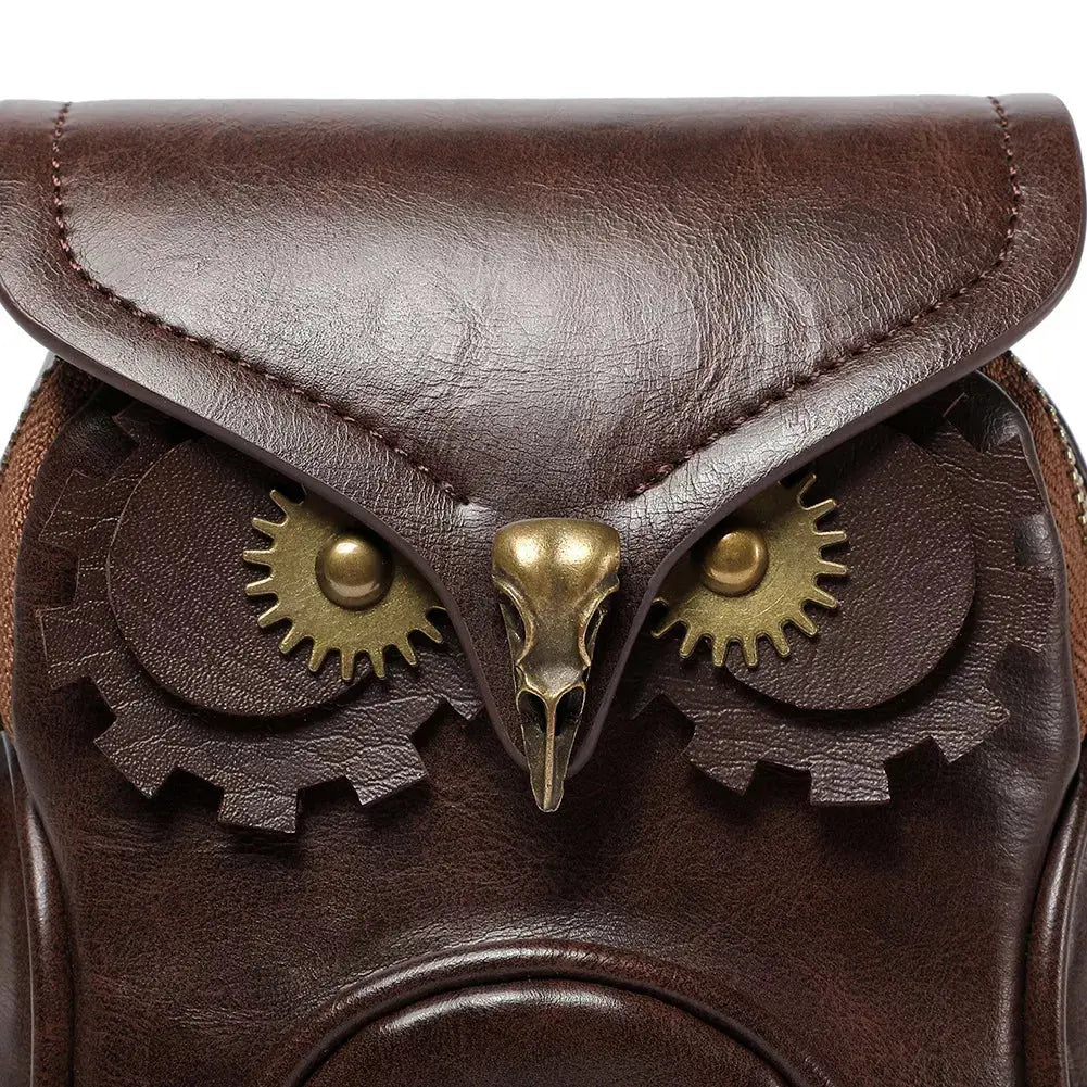 Steampunk Owl Design Crossbody Bag Simply Love