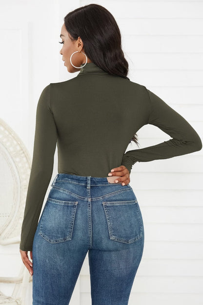 Turtleneck Long Sleeve Bodysuit.