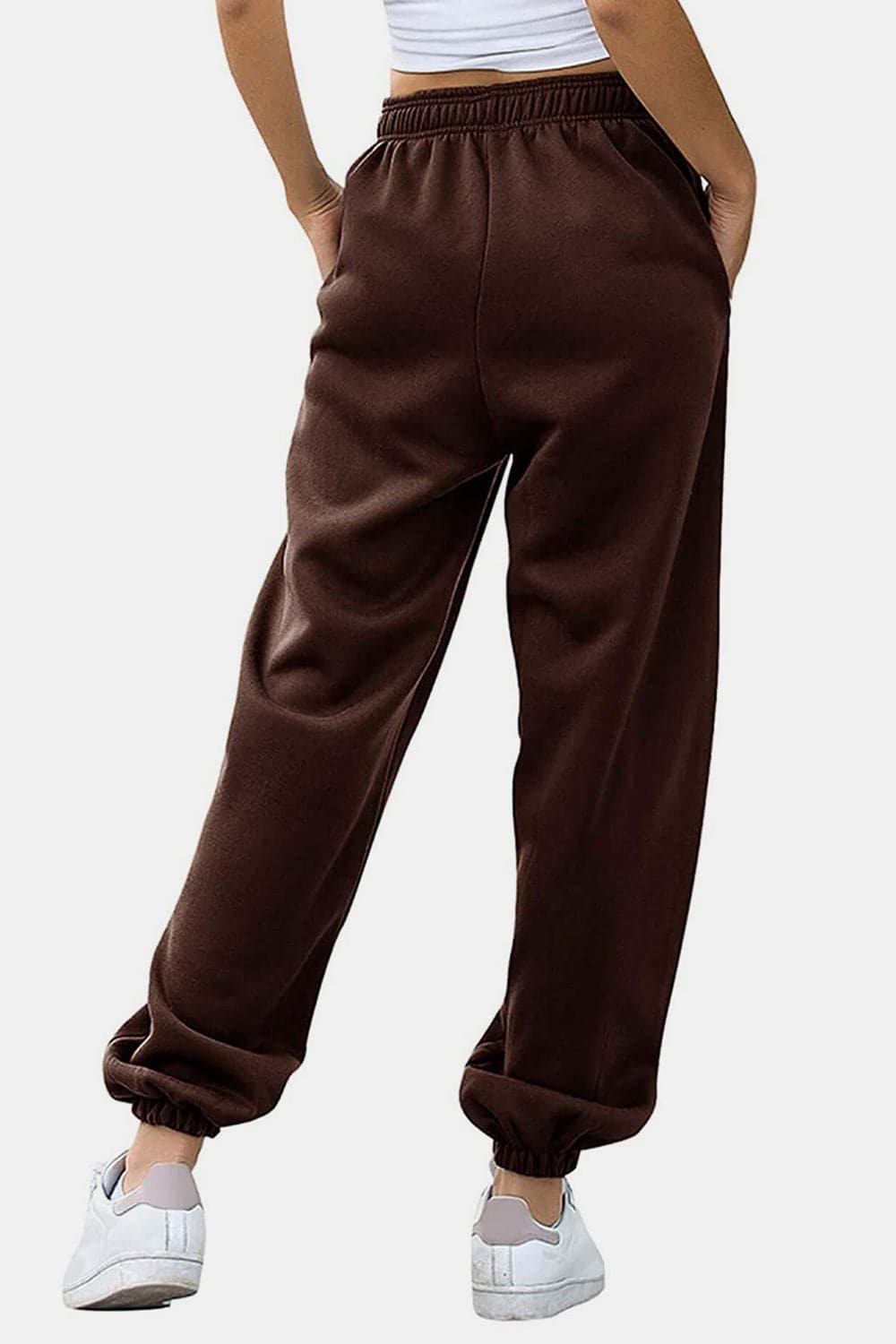 Comfy pocketed joggers with an elastic waistband