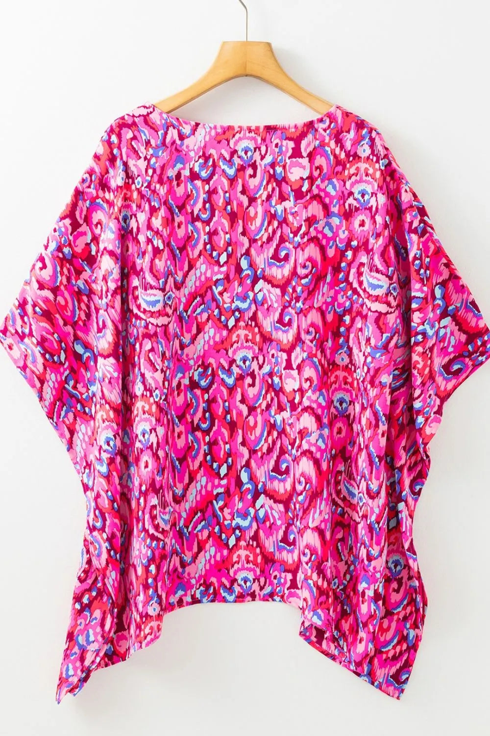 Abstract Print V Neck Half Sleeve Loose Fit Blouse - Product image 12 by Simply Love