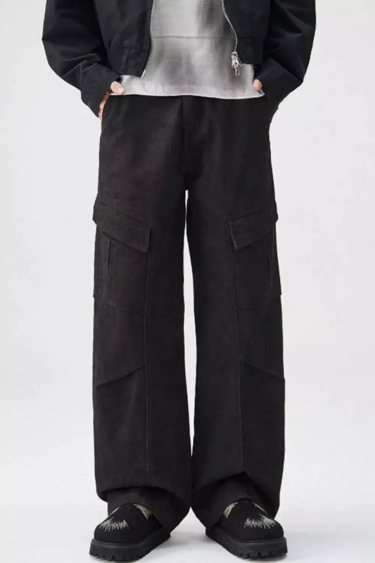 Men's Wide Leg Cargo Pants Simply Love