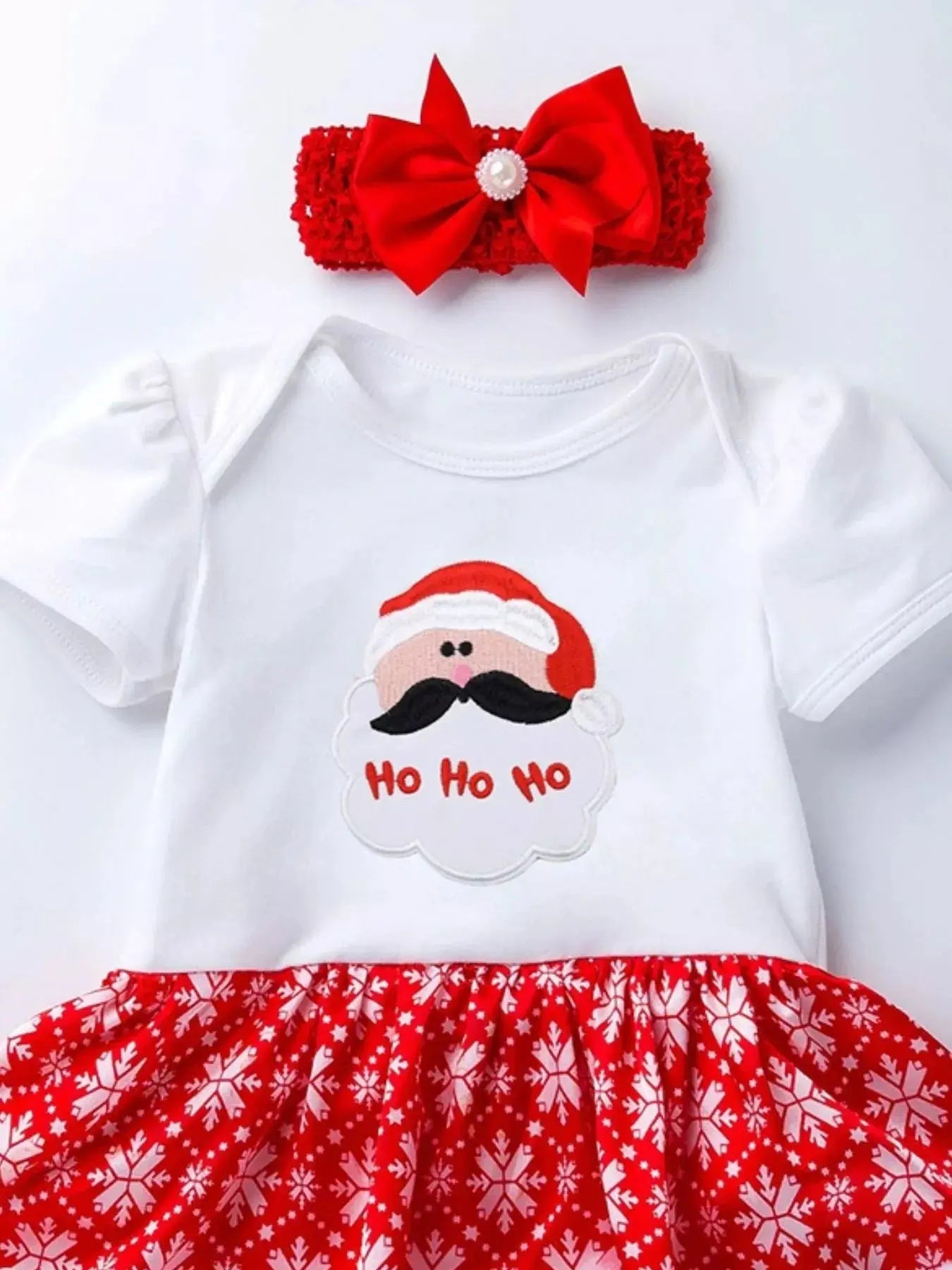 Children's Christmas One Piece Dress with Headband Simply Love