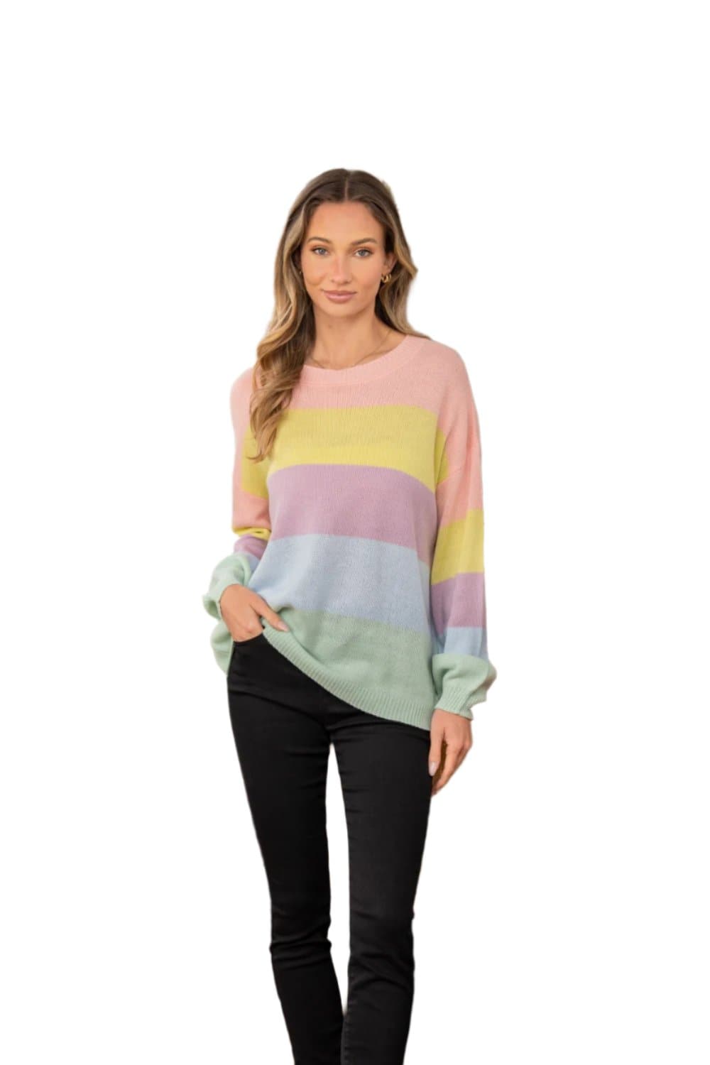 Sew In Love color block sweater