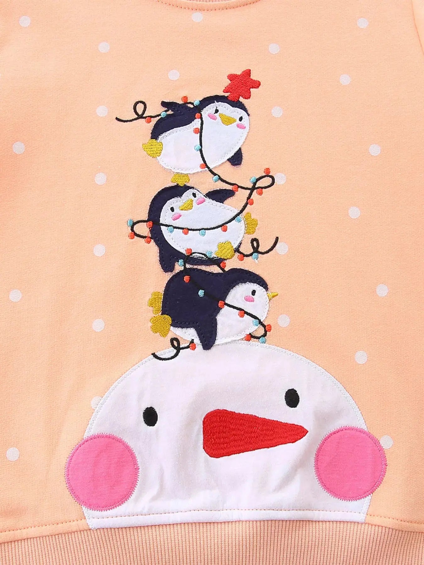 Children's Penguin Round Neck Sweatshirt Simply Love
