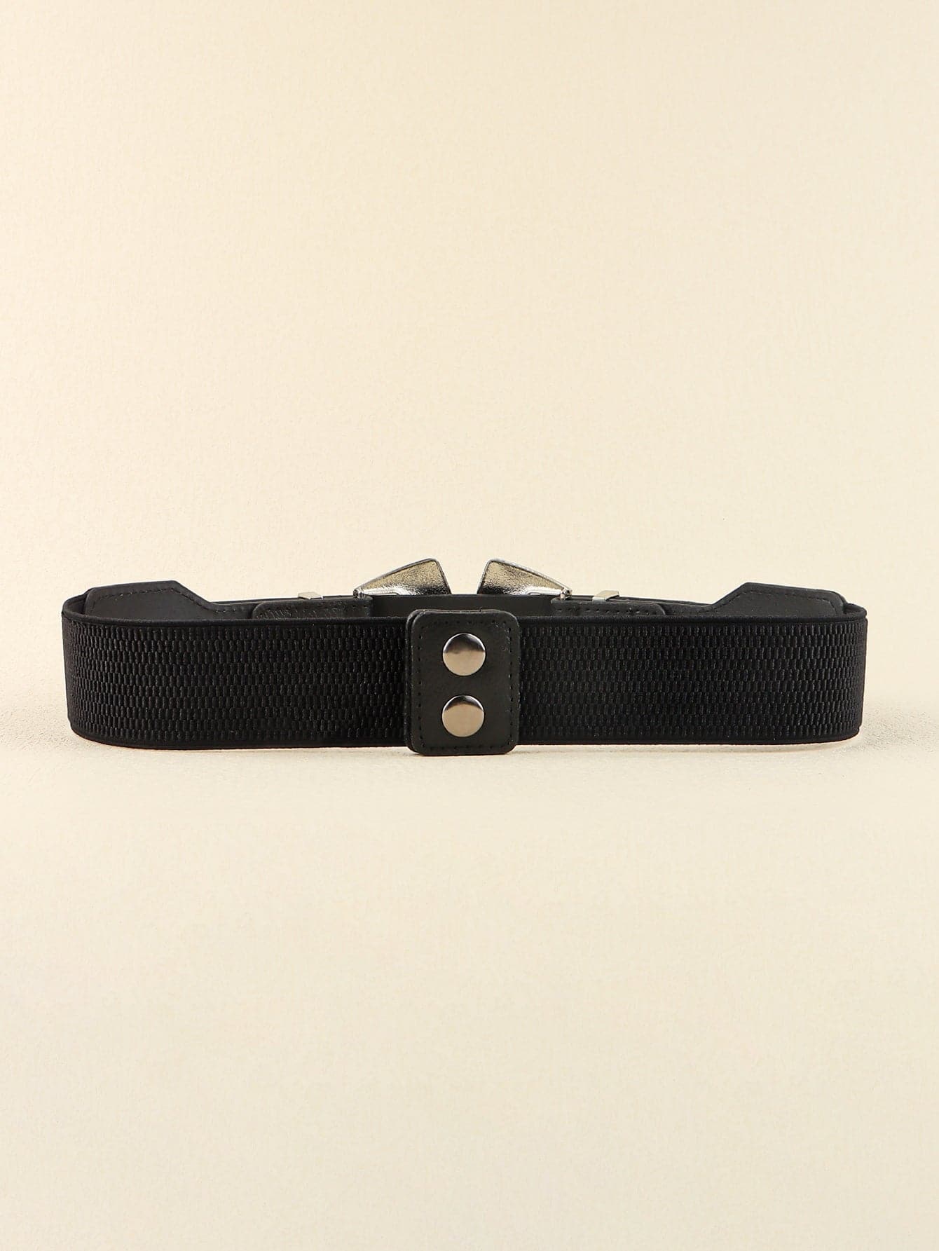 Double Buckle PU Leather Belt.