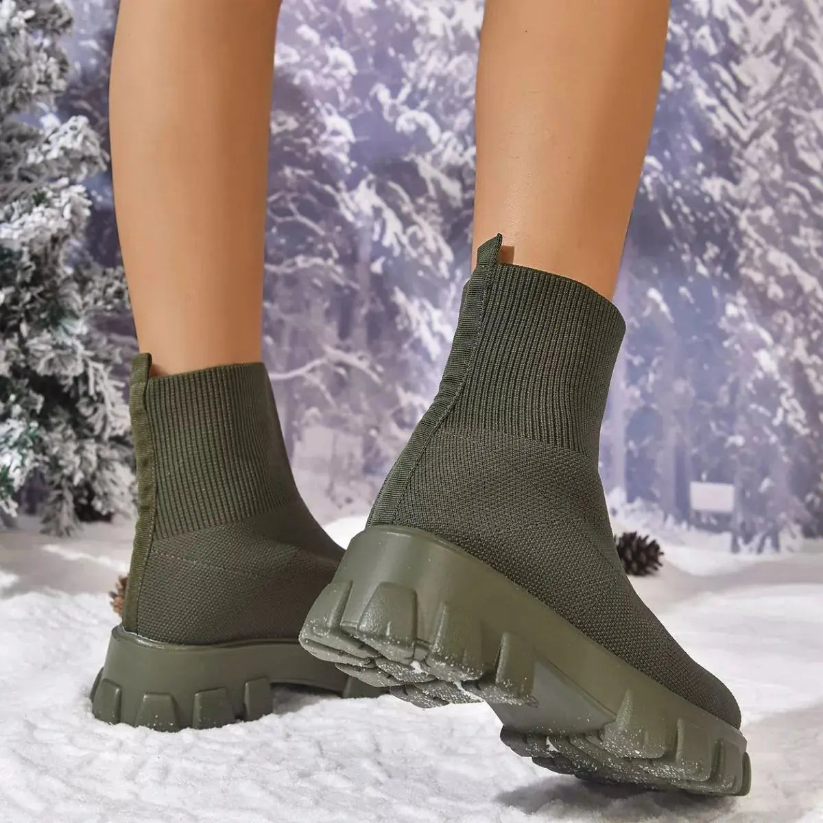 Round Toe Block Heels Boots Simply Love