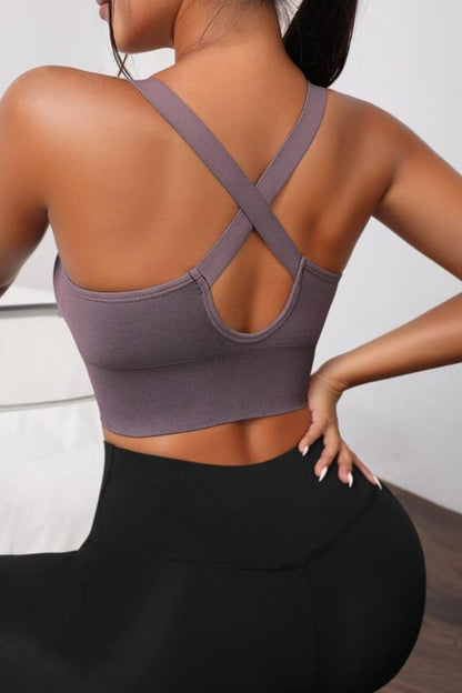 Scoop Neck Long Active Bra.