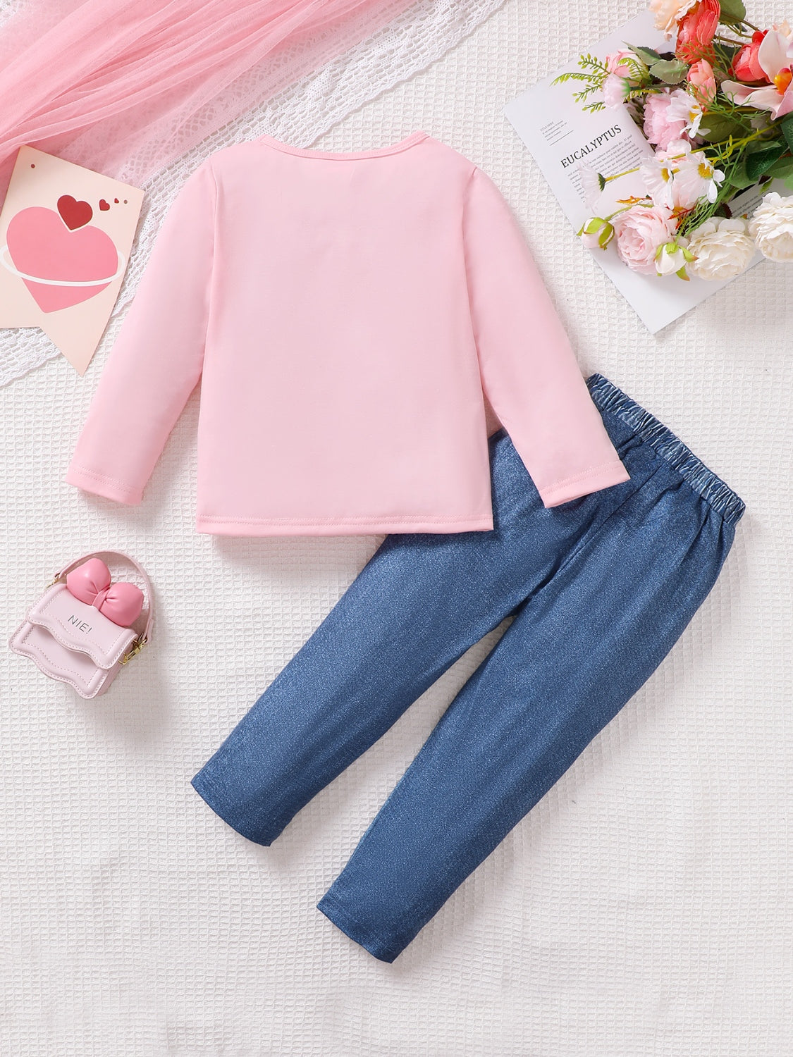 Children's Cartoon Graphic Top and Pants Set Divine Design4U