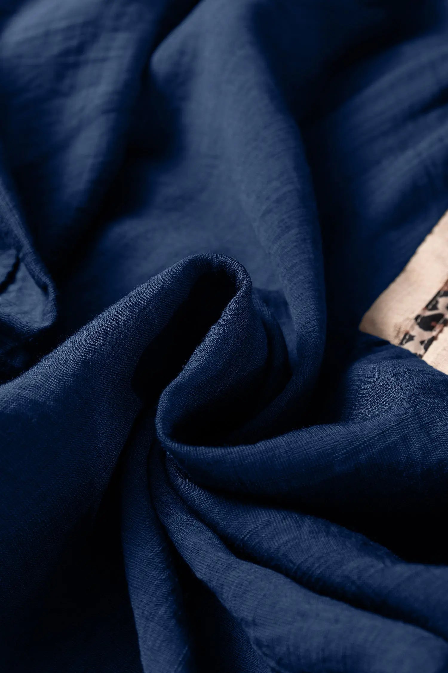 Dirty Blue Leopard Trim V Neck Flounced Bracelet Sleeve Blouse Dear-Lover Dropshipping