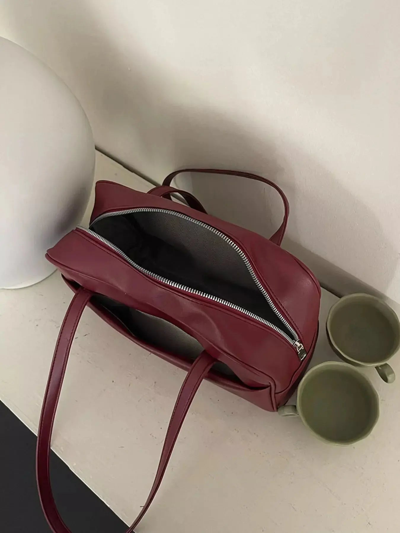 Classic Style Faux Leather Tote Bag Simply Love