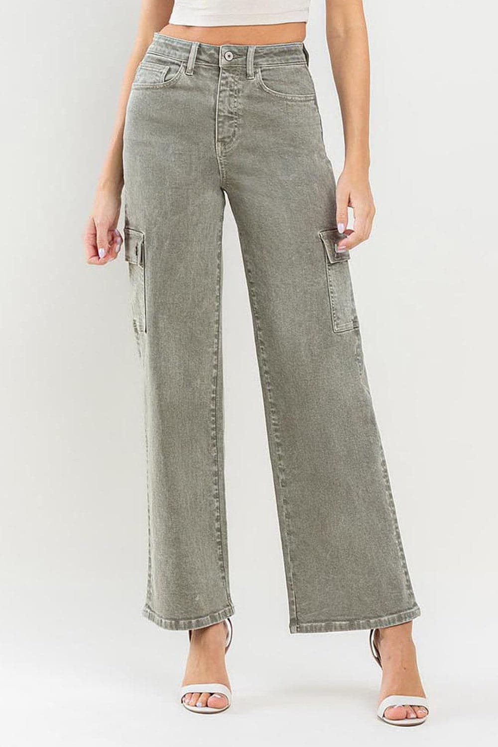 Vervet by Flying Monkey 90's Super High Rise Cargo Jeans.