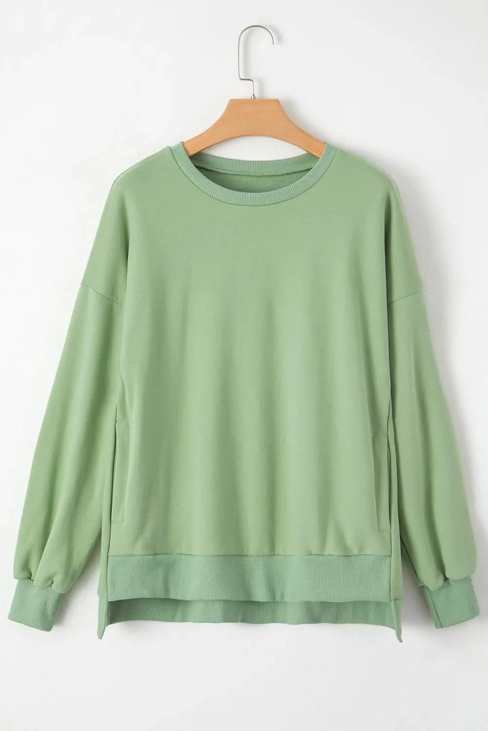 Chic high-low pocket sweatshirt