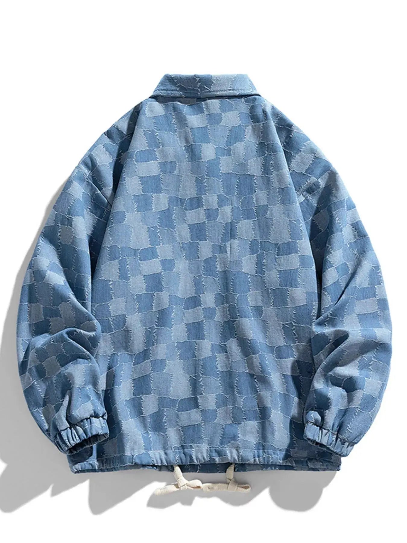 Men's Full Size Snap Down Denim Jacket Plus Size Simply Love