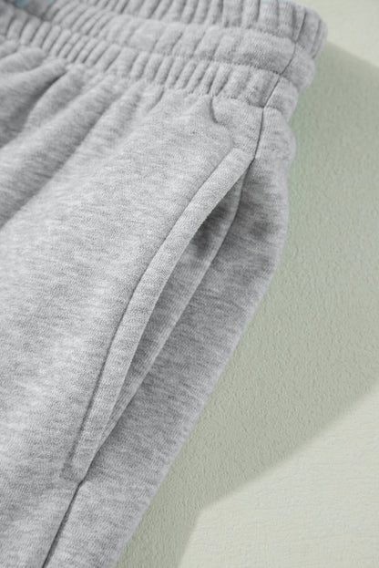 Light grey fleece-lined joggers