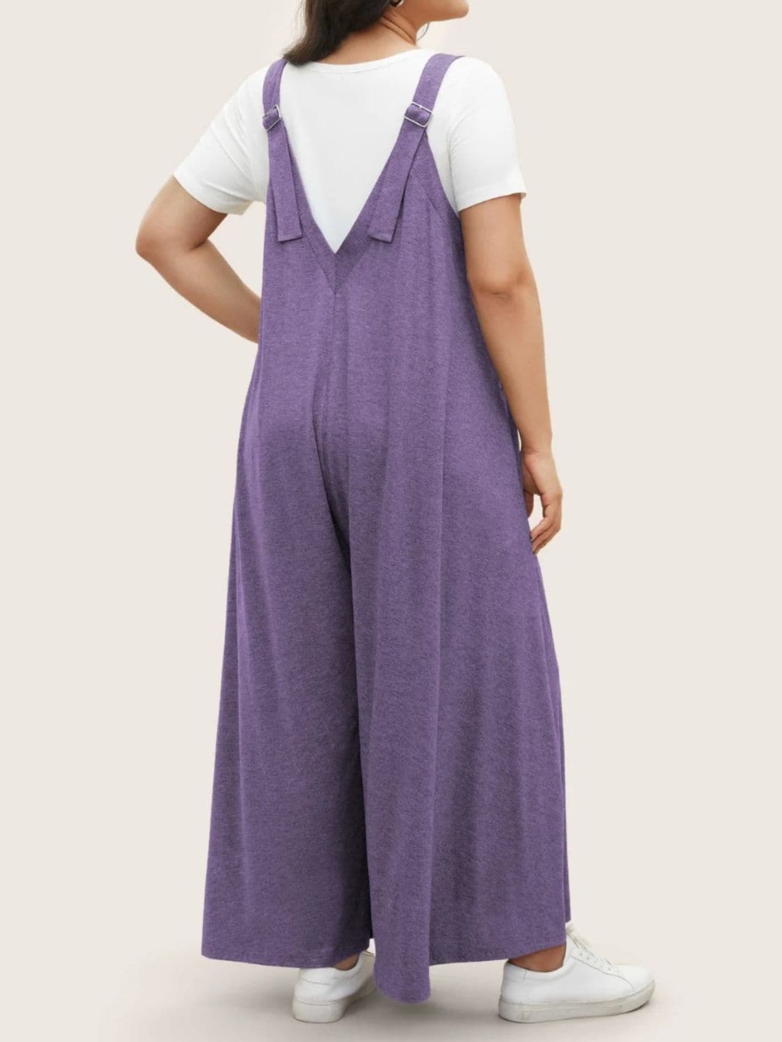 Chic pocketed wide leg overalls for every occasion