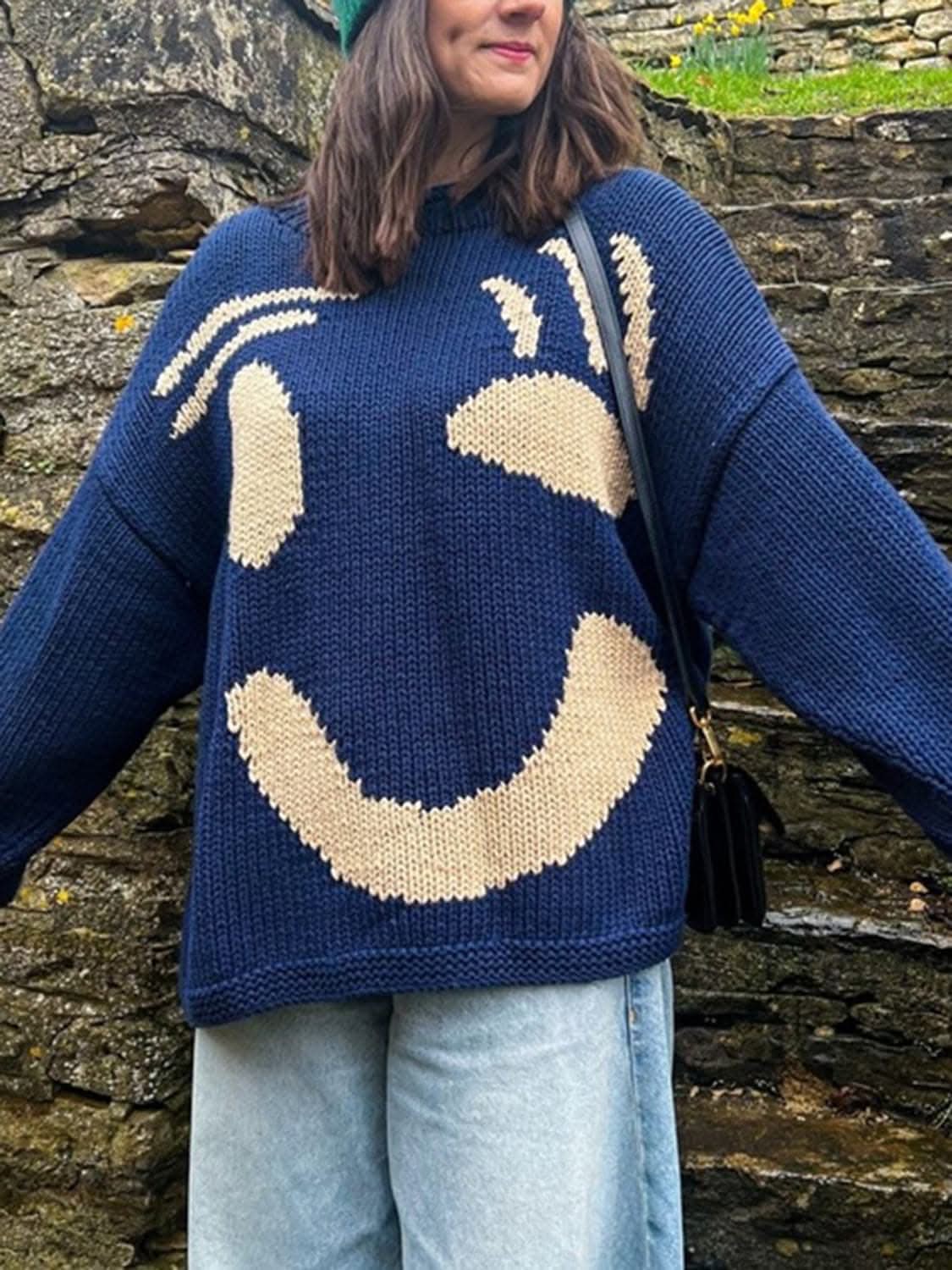 Cozy colorblock pullover, 100% polyester - Love Salve 