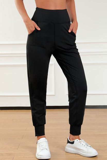 High Waist Joggers with Pockets.