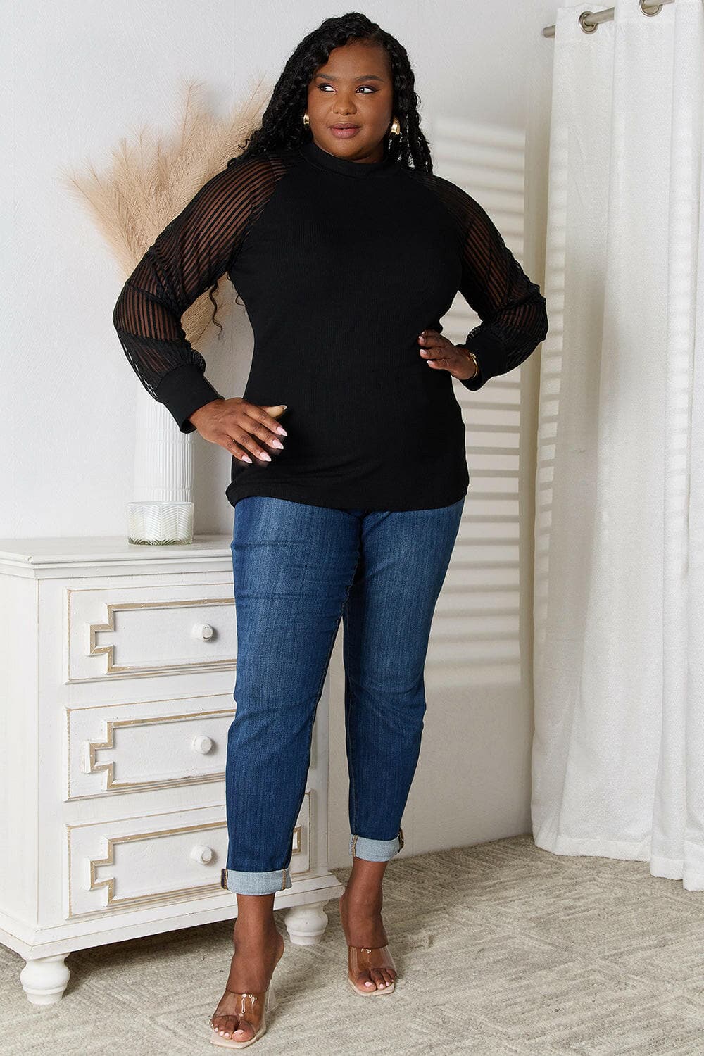 Double Take Round Neck Raglan Sleeve BlouseDiscover Timeless Elegance with Our Double Take Round Neck Raglan Sleeve Blouse
 Indulge in sophistication and comfort with our Double Take Round Neck Raglan Sleeve Love Salve Round Neck Raglan Sleeve Blouseusa