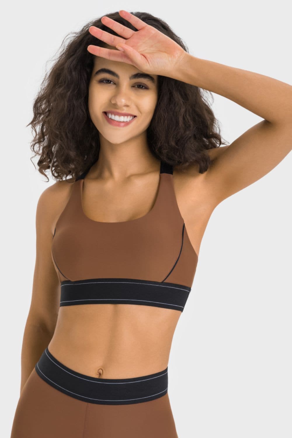 Contrast Sports Bra.