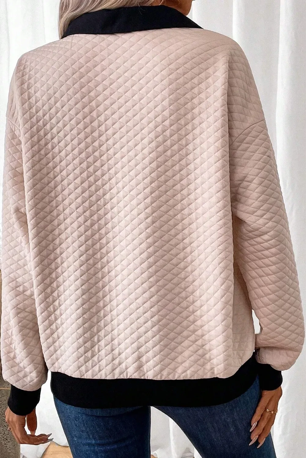 Chic long sleeve collared blouse