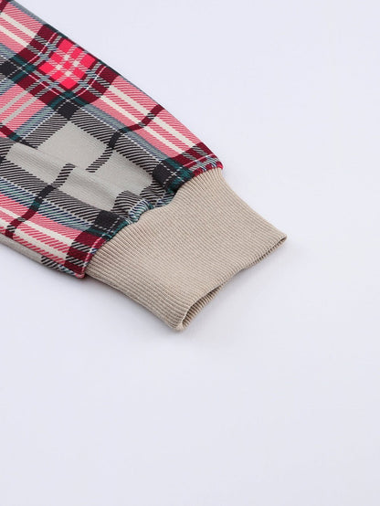 Everyday Plaid and Knit Hoodie