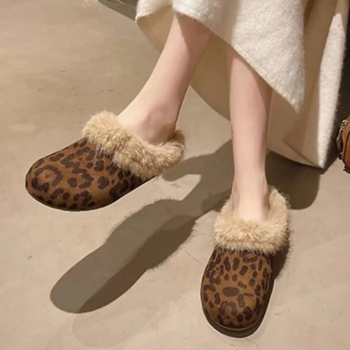Fuzzy Plush Warm Indoor Slippers Simply Love