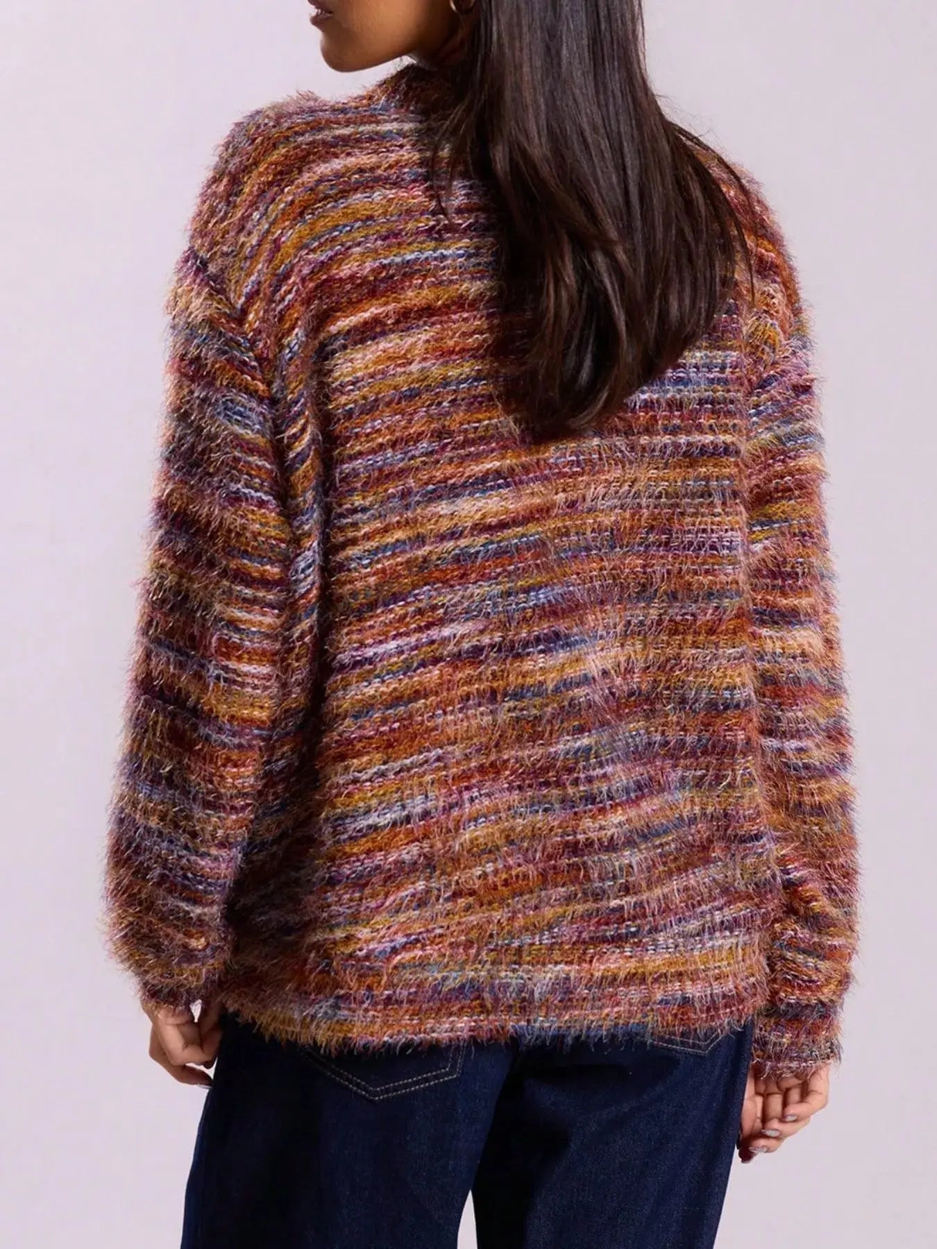 Textured Knit Button-Down Cardigan Simply Love